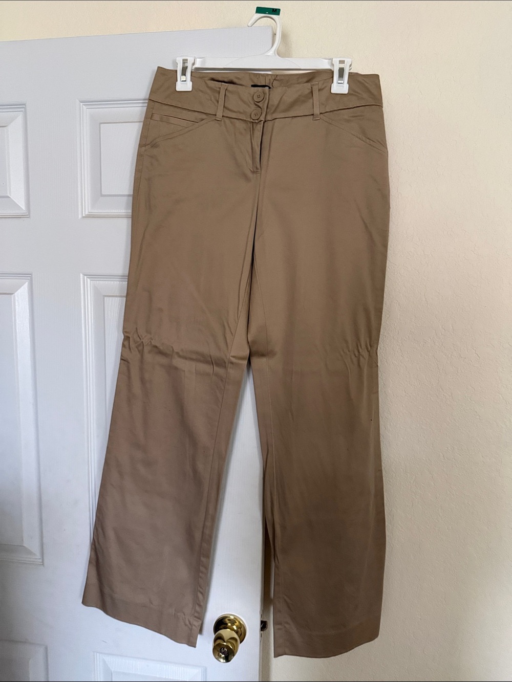New York & Company Wide-Leg Pants in Khaki Brown